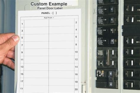 blank sticker labels for electrical box panel|electrical panel directory stickers.